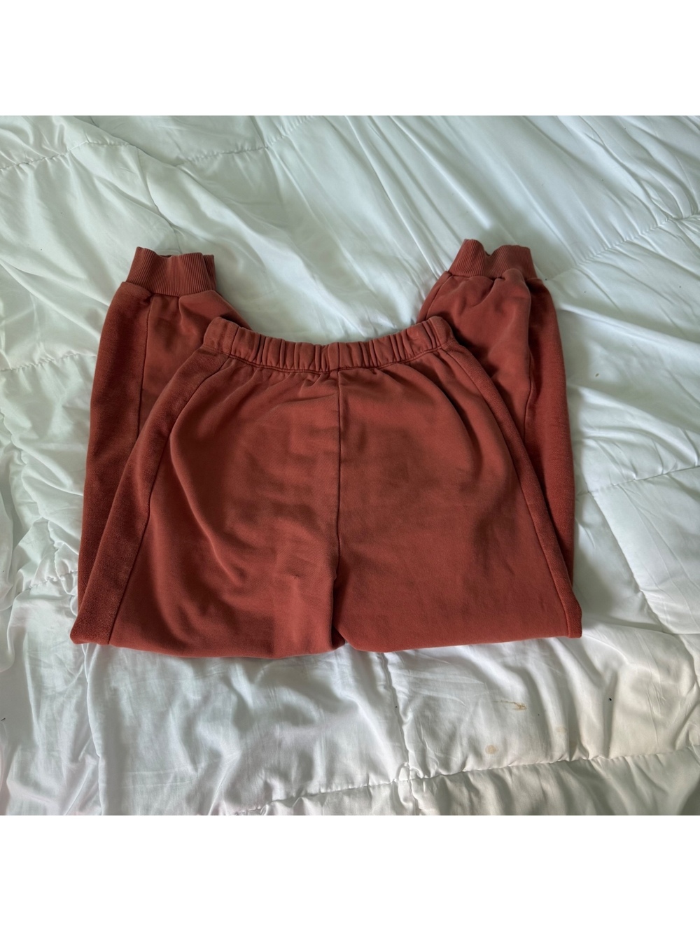 aerie burnt orange sweatpants joggers small - Picture 7 of 7